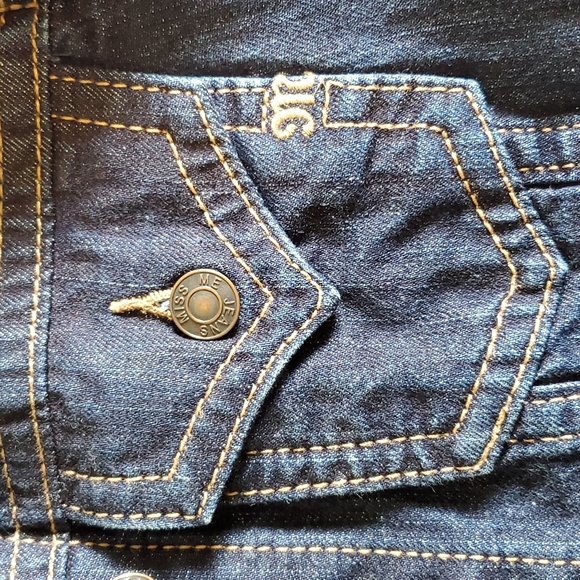 Miss Me Denim Raw Hem Jacket Size M - Picture 7 of 7